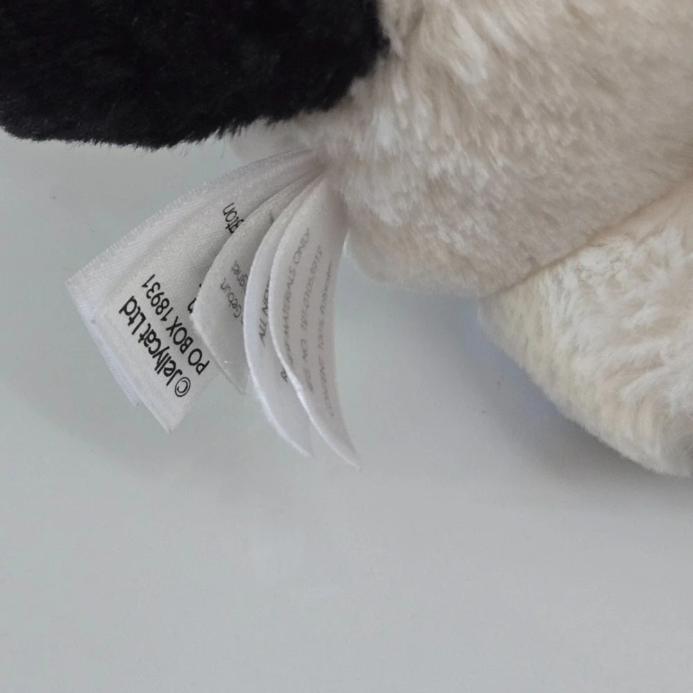 Jellycat Lovey Baby Security Blanket Plush Toy‎ Puppy Cream Black